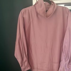 Blush Satin Blouse